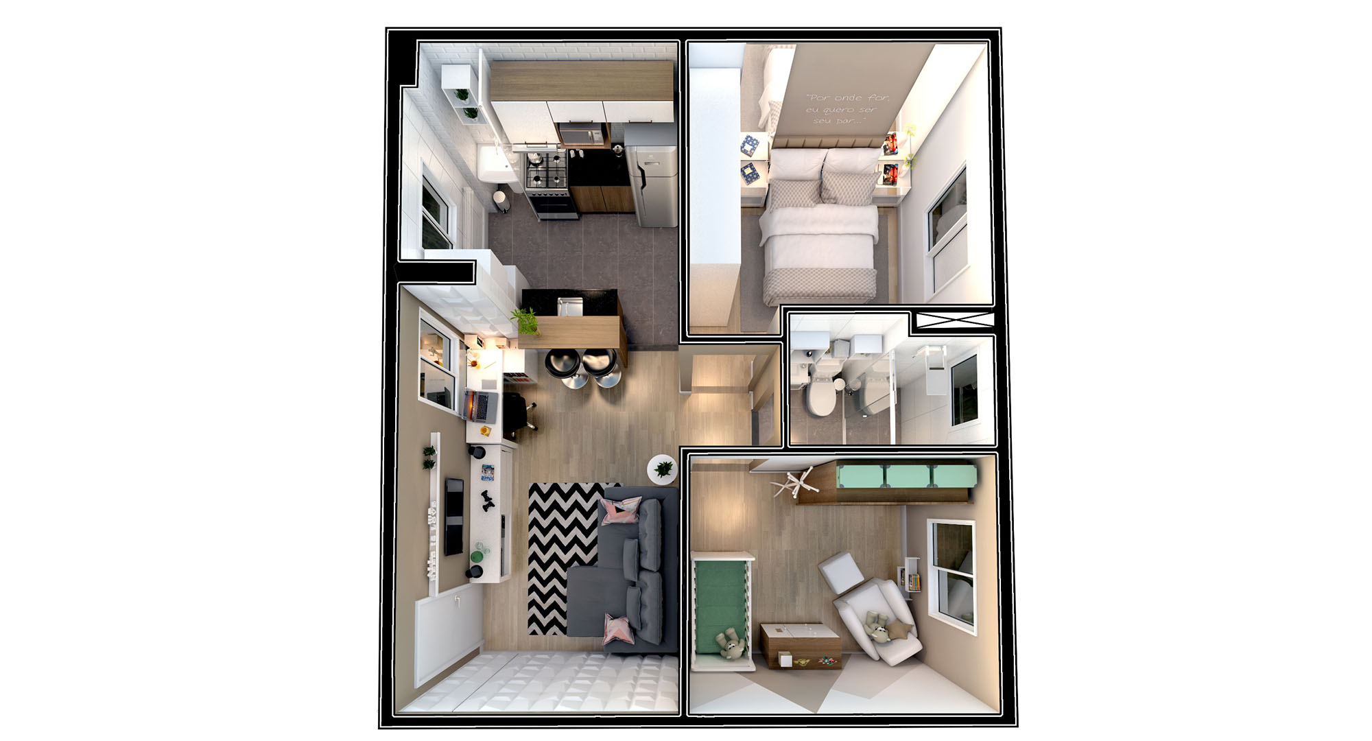 Imagem de Móveis prontos que cabem em apartamento pequeno