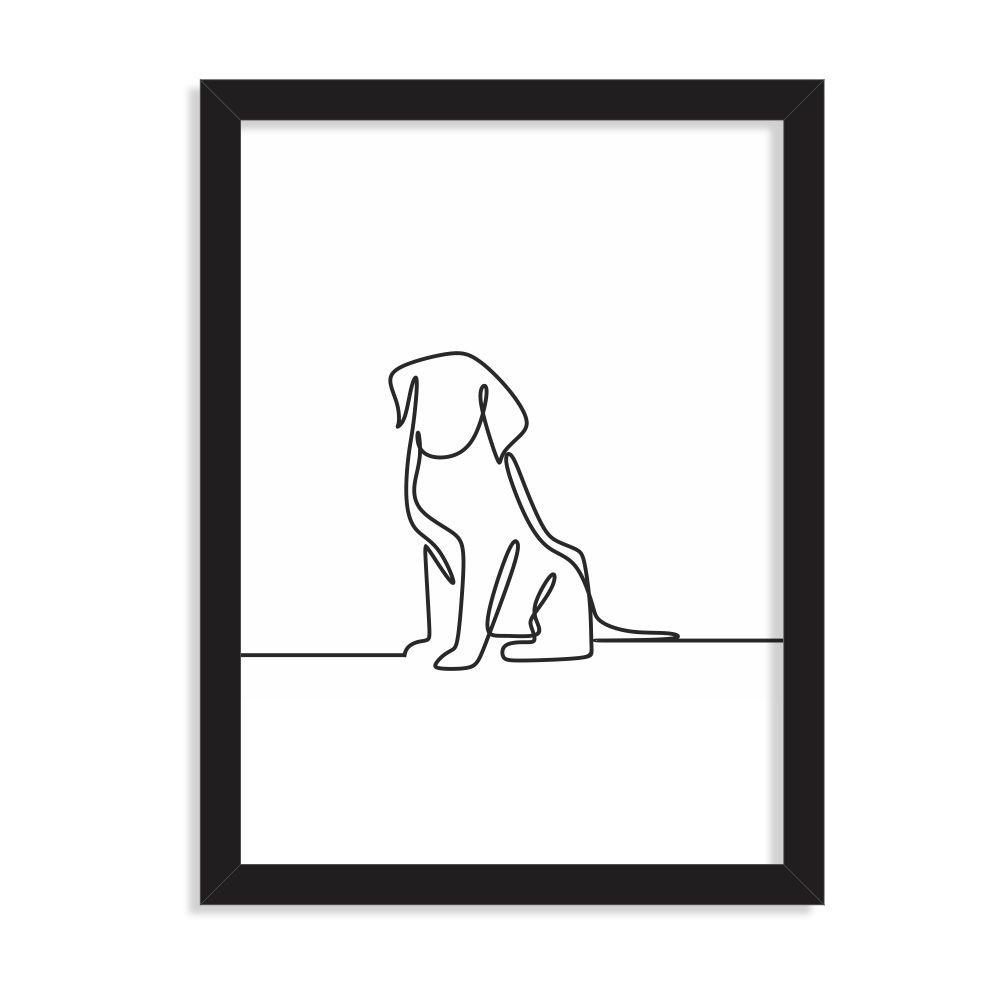 Image of Quadro Decorativo Wall Art Dog - Prego e Martelo