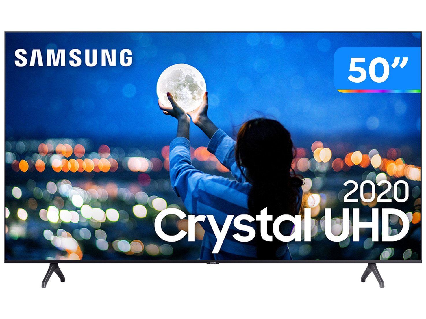 Image of Smart TV Crystal UHD 4K LED 50” Samsung - 50TU7000 Wi-Fi Bluetooth HDR 2 HDMI 1 USB