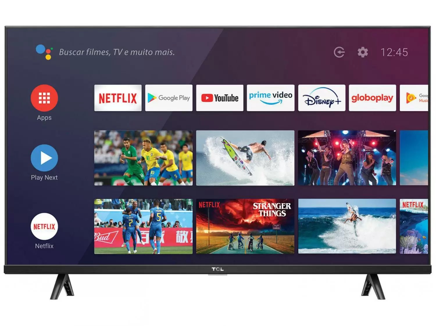 Image of Smart TV 32” HD LED TCL S615 VA 60Hz - Android Wi-Fi e Bluetooth Google Assistente 2 HDMI